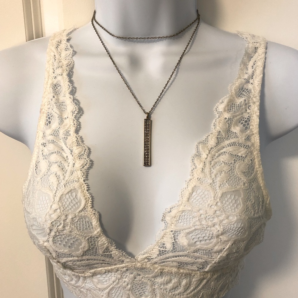 Layered Vertical Bar Necklace